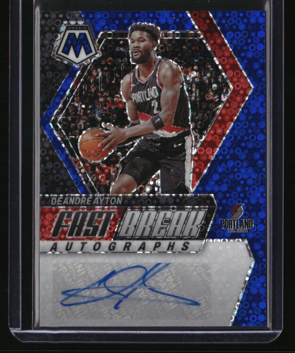 2023-24 Panini Mosaic Fastbreak Autographs Deandre Ayton /25