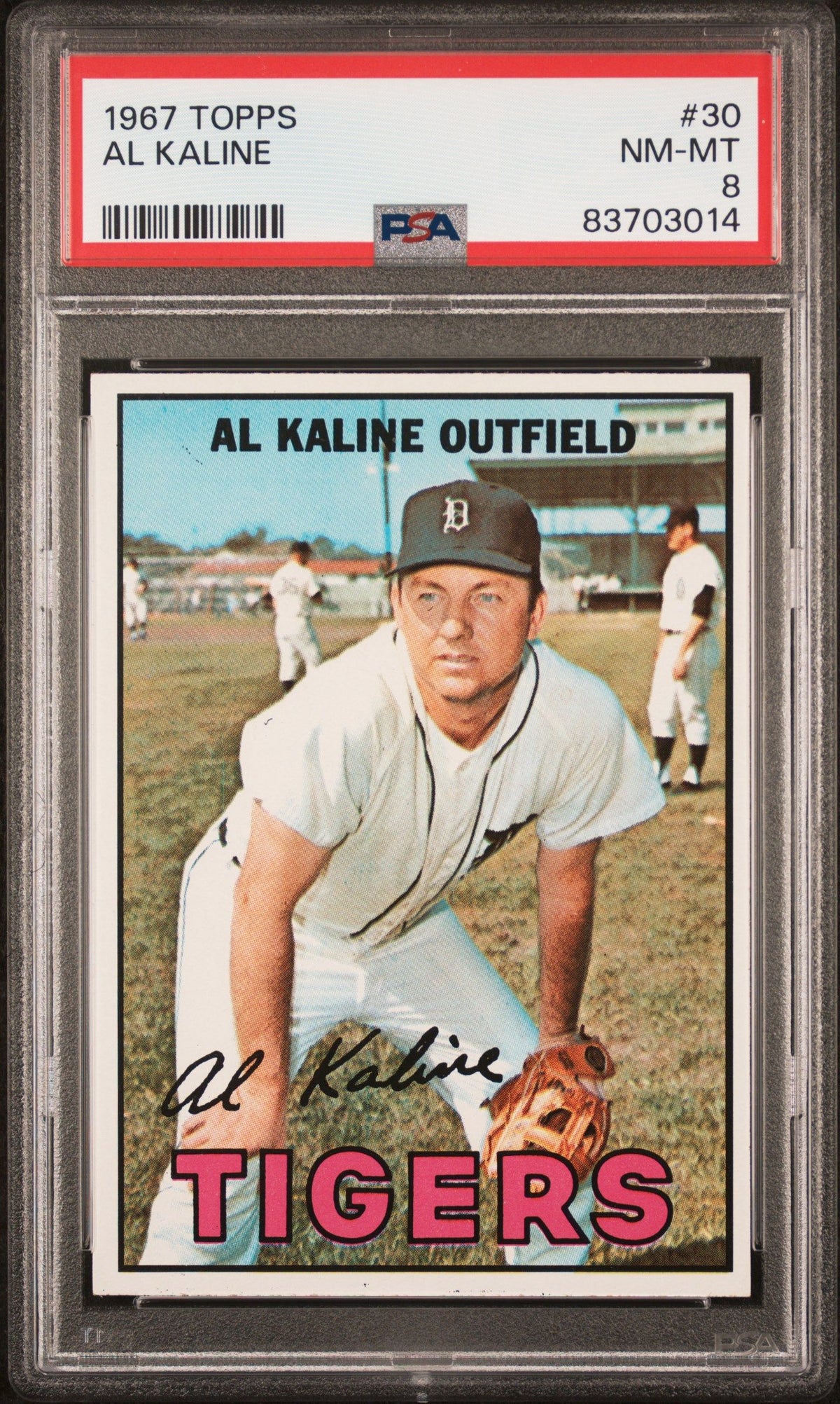 1967 Topps #30 Al Kaline PSA 8