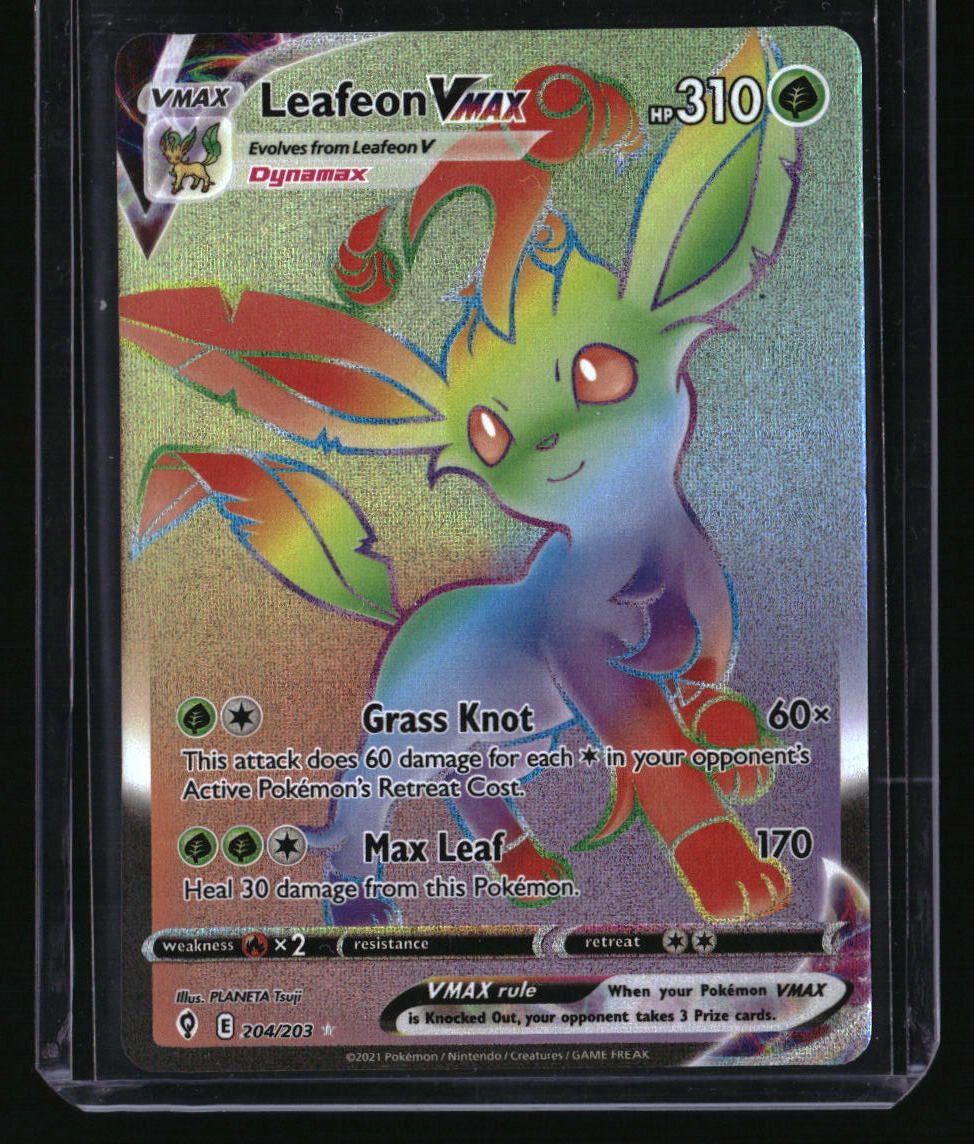 SWSH07: Evolving Skies Leafeon VMAX (Secret) 10002092