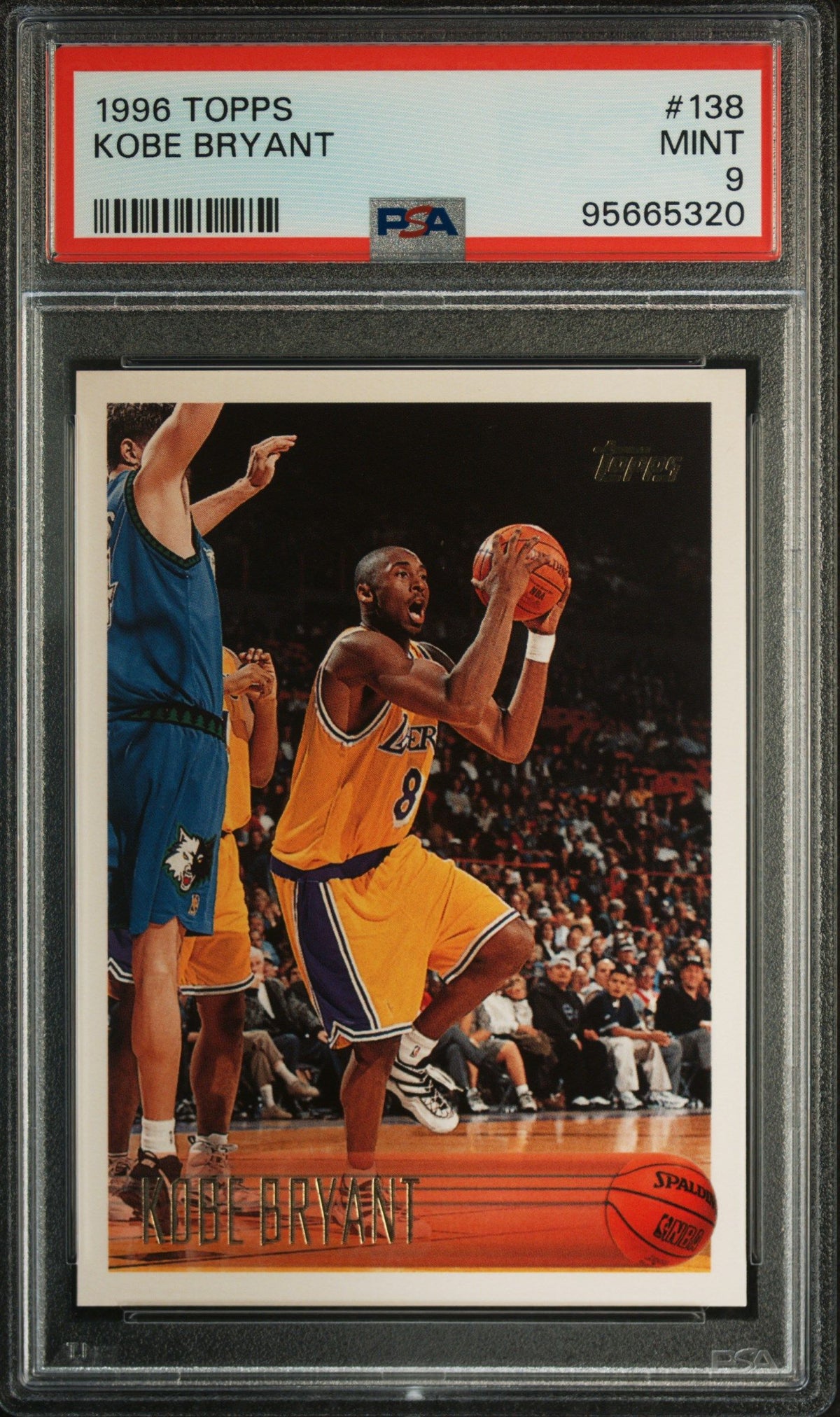 1996 Topps #138 Kobe Bryant PSA 9