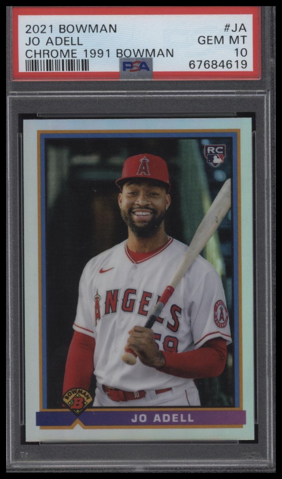 2021 Bowman Chrome 1991 Bowman #JA Jo Adell Chrome 1991 Bowman PSA 10