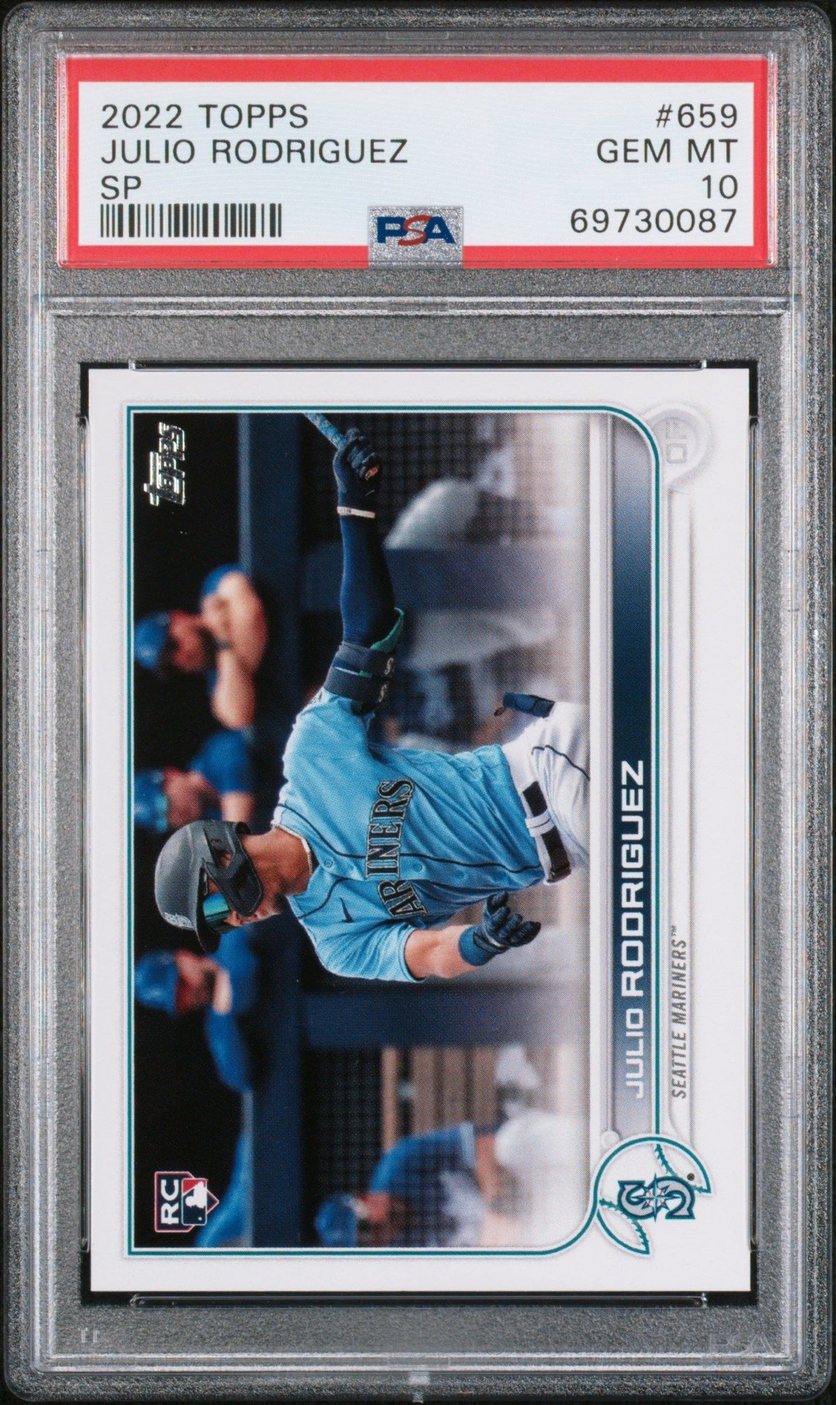 2022 Topps #659 Julio Rodriguez Sp PSA 10