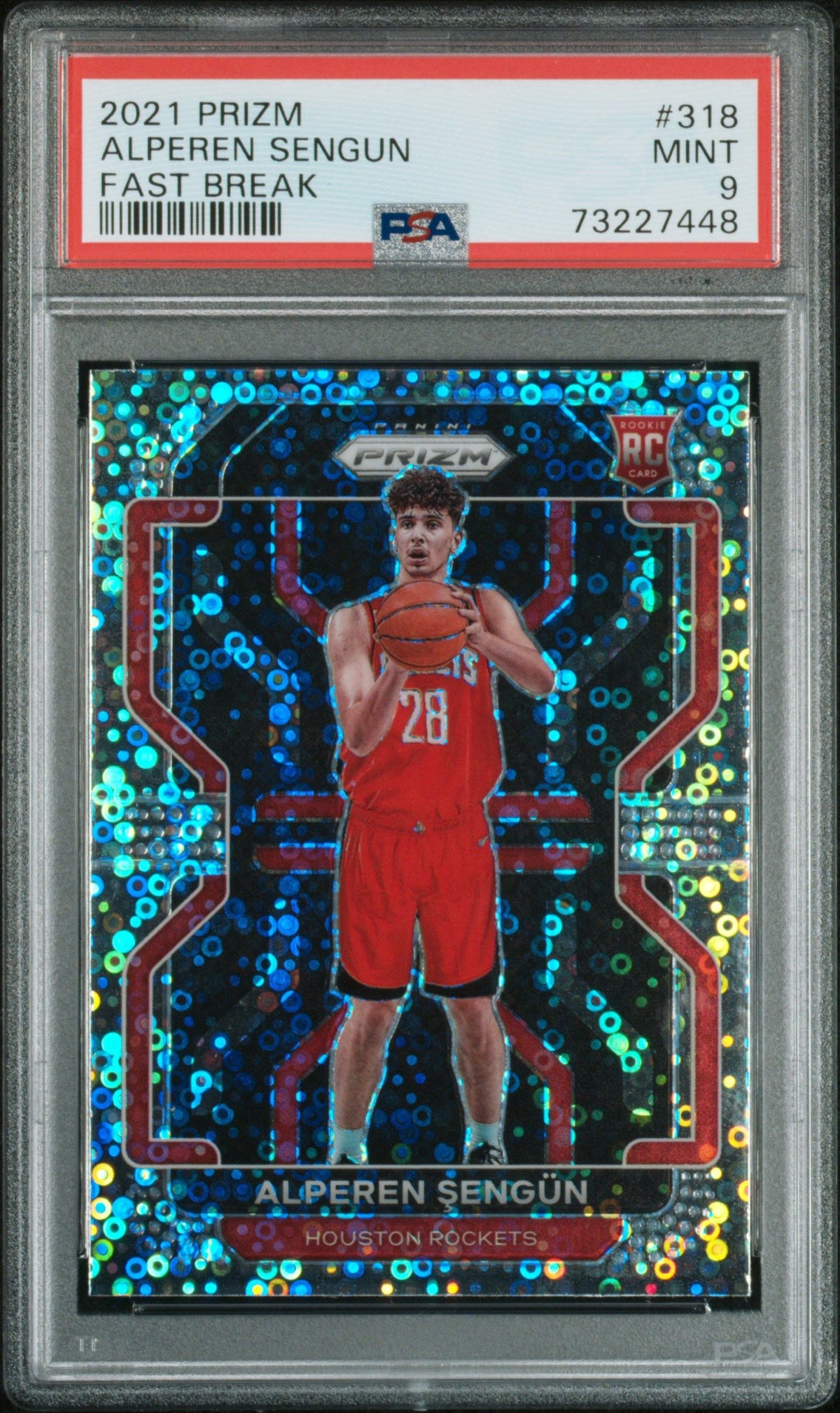 2021 Panini Prizm Alperen Sengun Fast Break PSA 9