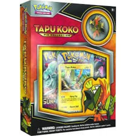 Pokemon Sun and Moon: Tapu Koko Pin Collection Box