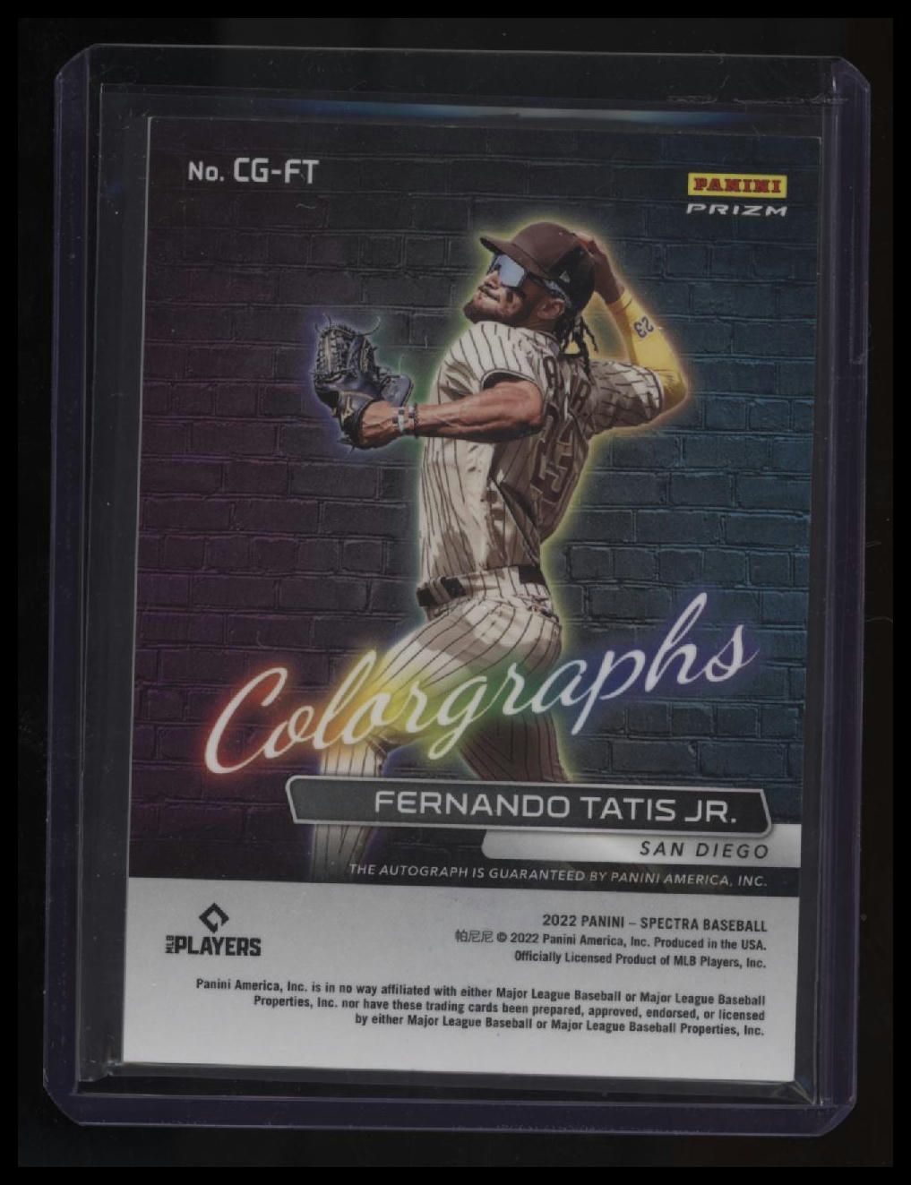 2022 Panini Chronicles Fernando Tatis Jr. Colorgraphs