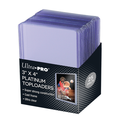 Ultra Pro 3&quot; x 4&quot;  35 Point Ultra Clear Platinum Toploaders