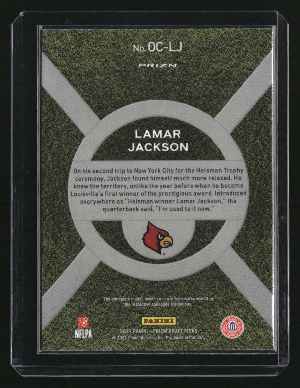 2021 Panini Prizm Draft Picks Collegiate Lamar Jackson On Campus