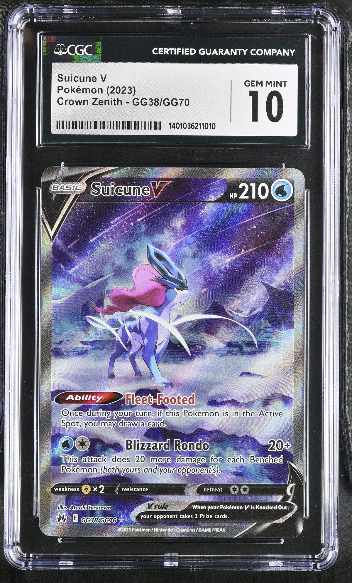 2023 Crown Zenith Suicune V CGC 10