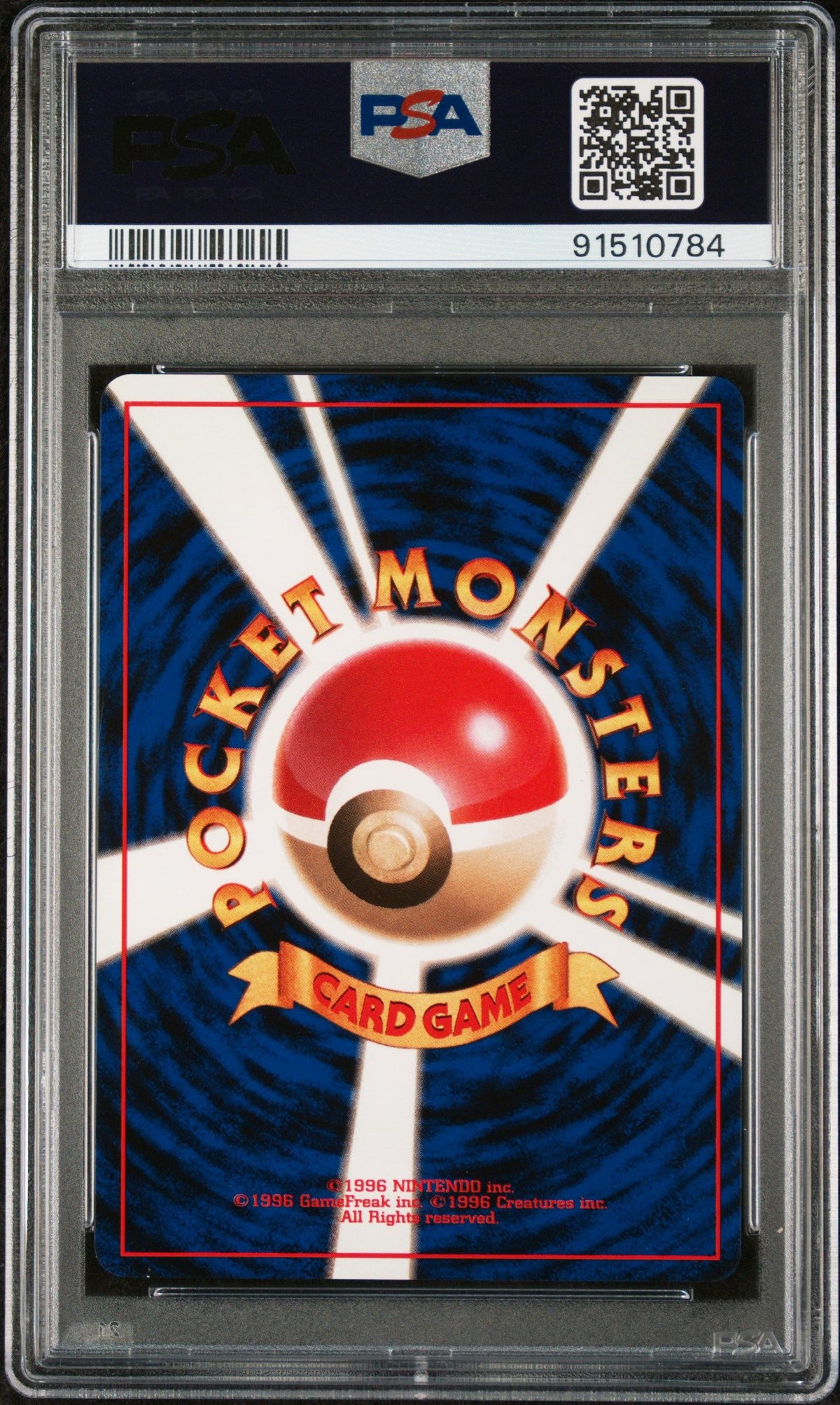 1998 Pokemon Japanese Gym Rocket&#39;S Scyther Holo PSA 9