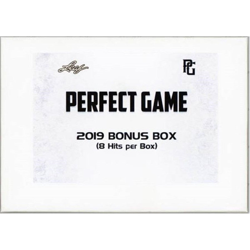 2019 Leaf Perfect Game Baseball Bonus Box