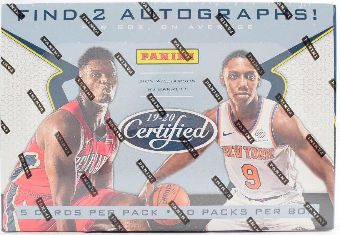 2019/20 Panini Certified Basketball Hobby Box