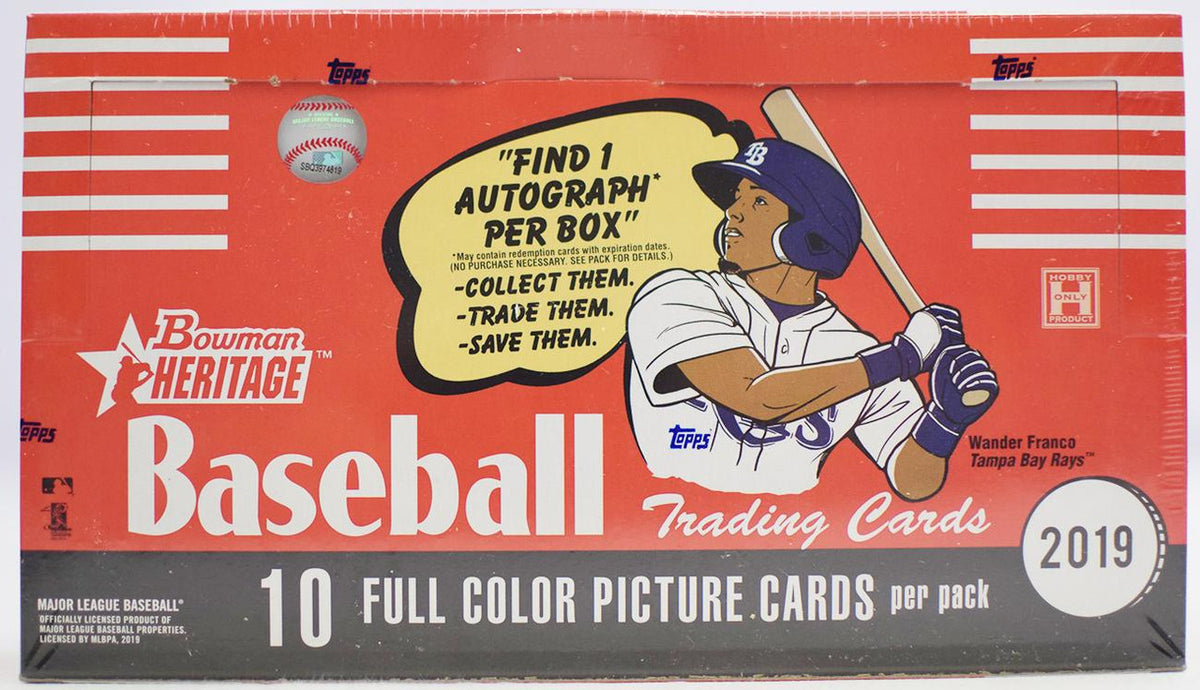 2019 Bowman Heritage Baseball Hobby Box