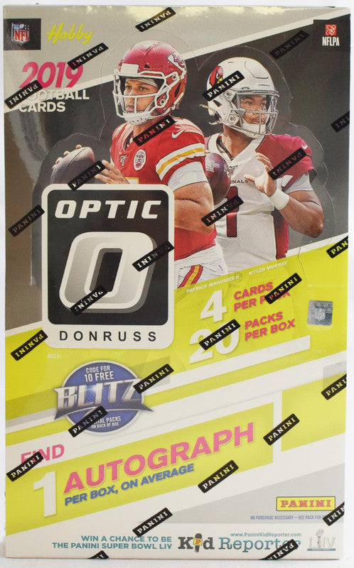 2019 Panini Donruss Optic Football Hobby Box