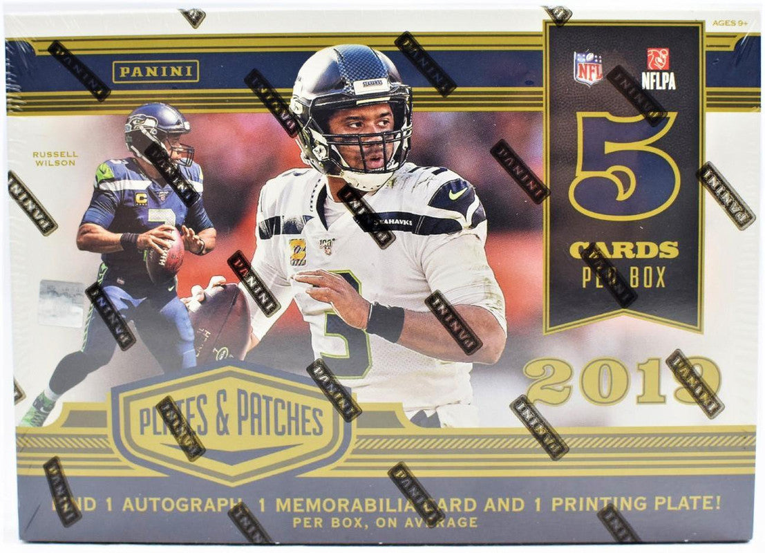 2019 Panini Plates and Patches Football Hobby Box