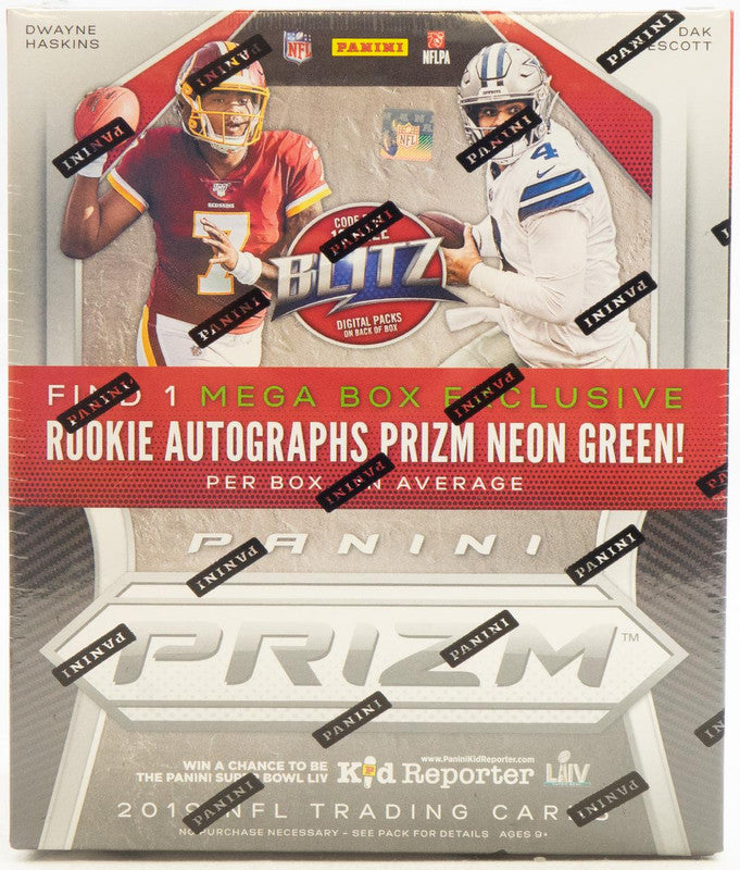 2019 Panini Prizm Football Mega Box (Neon Green Prizms!)