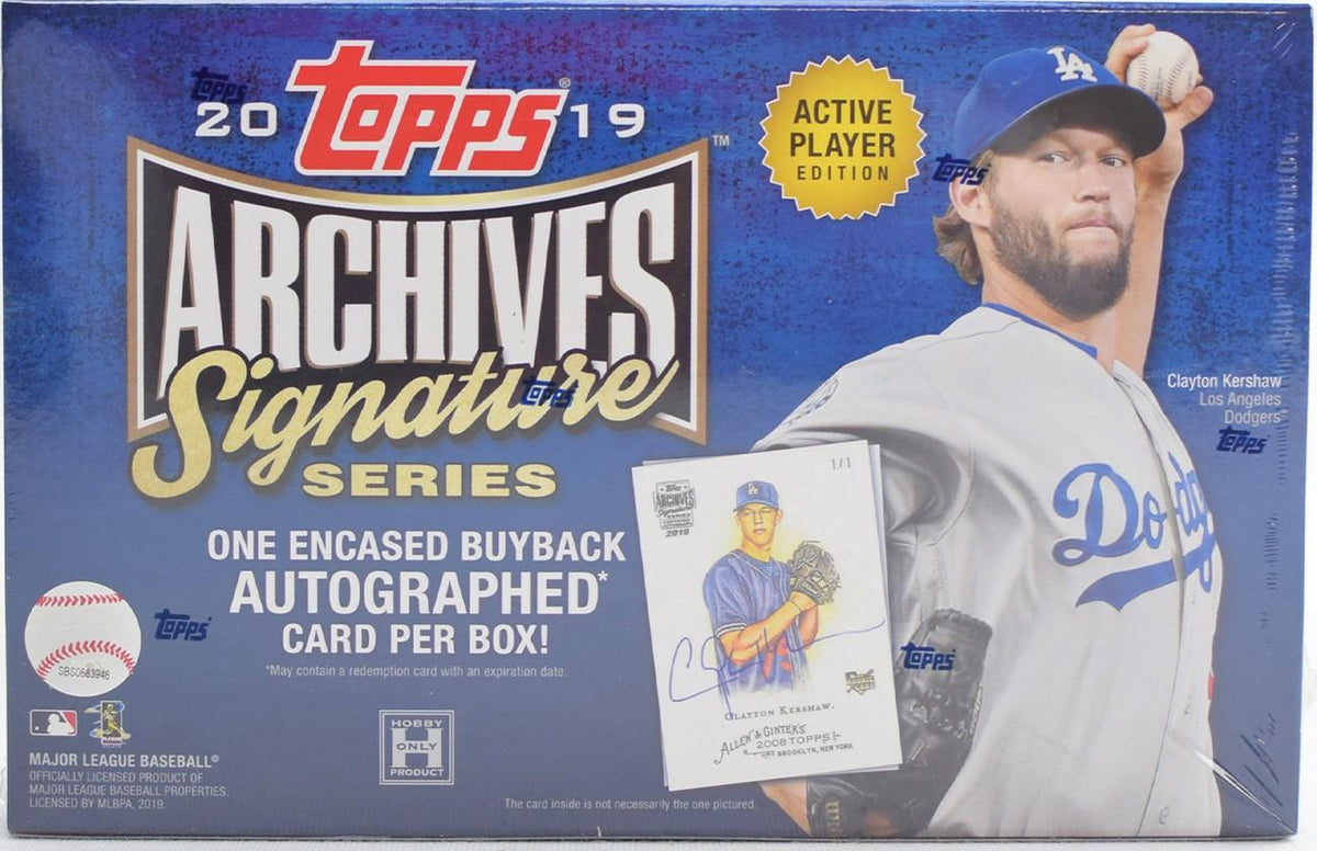 2019 Topps Archives Signature Series Baseball Hobby Box