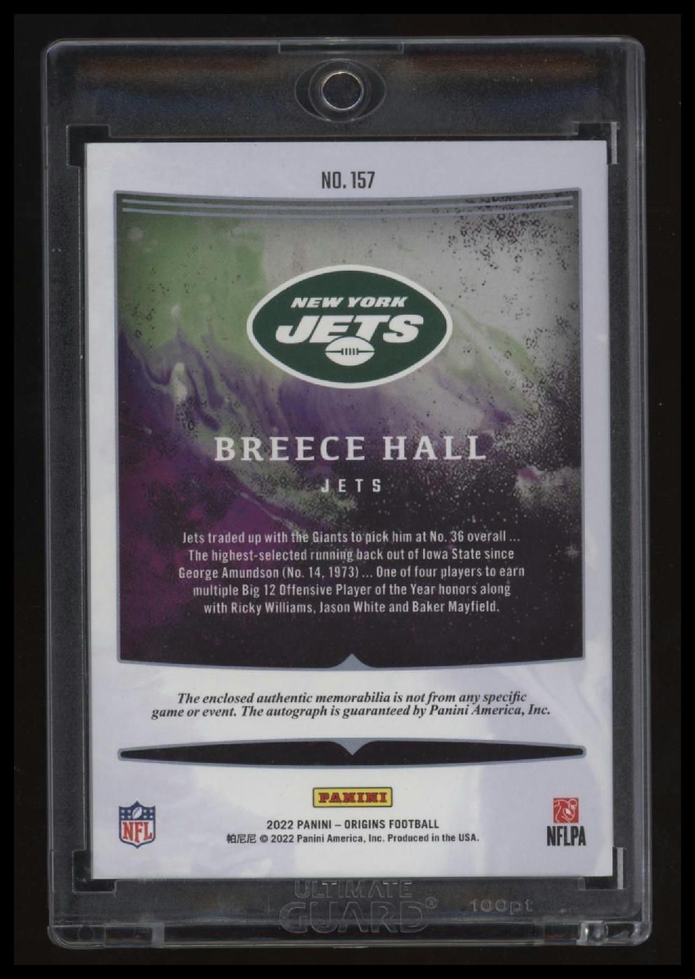 2022 Panini Origins Breece Hall