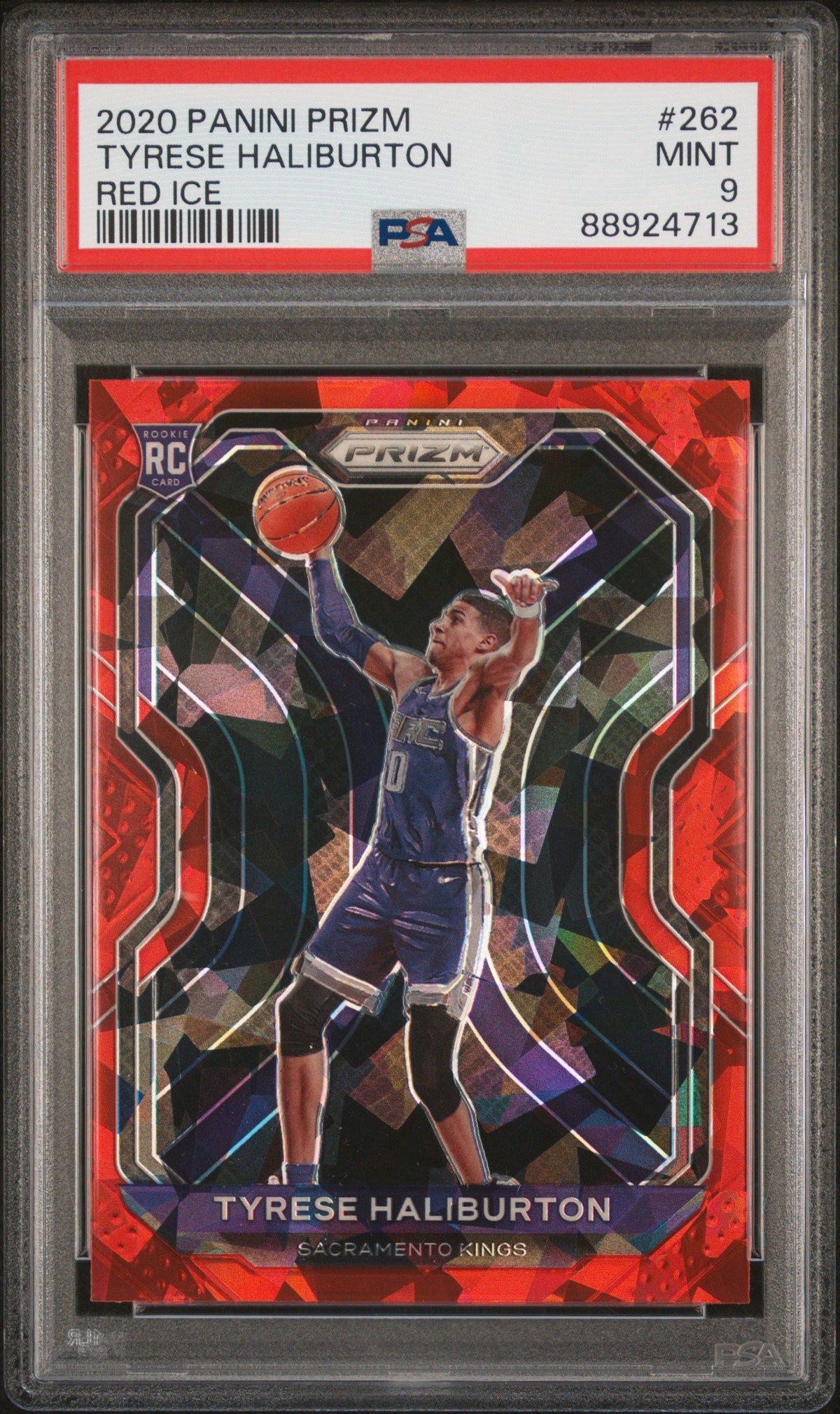 2020 Panini Prizm Tyrese Haliburton Red Ice PSA 9 88924713