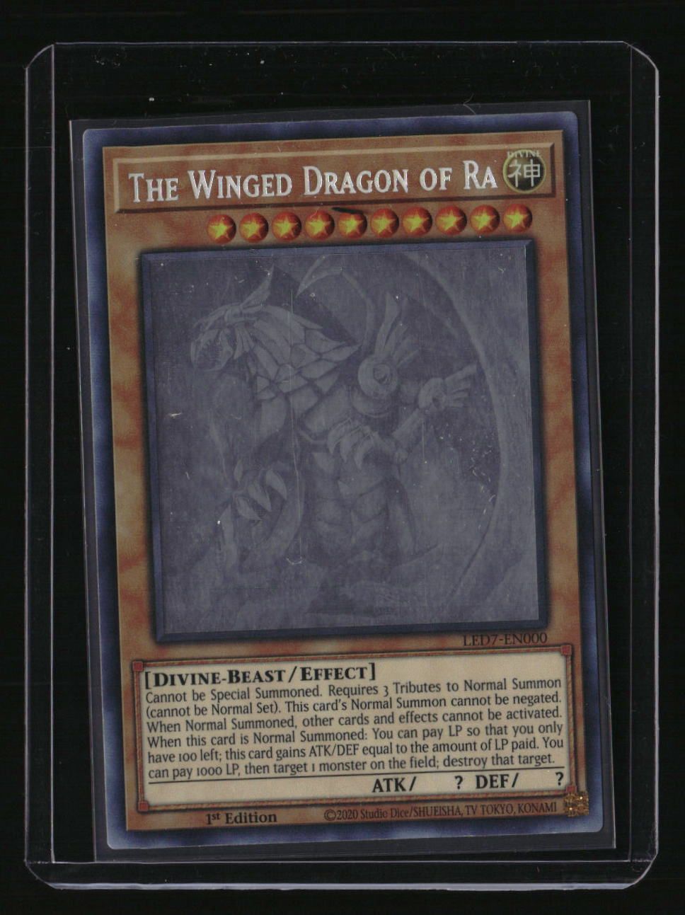 Legendary Duelists: Rage of Ra The Winged Dragon of Ra (Ghost Rare)