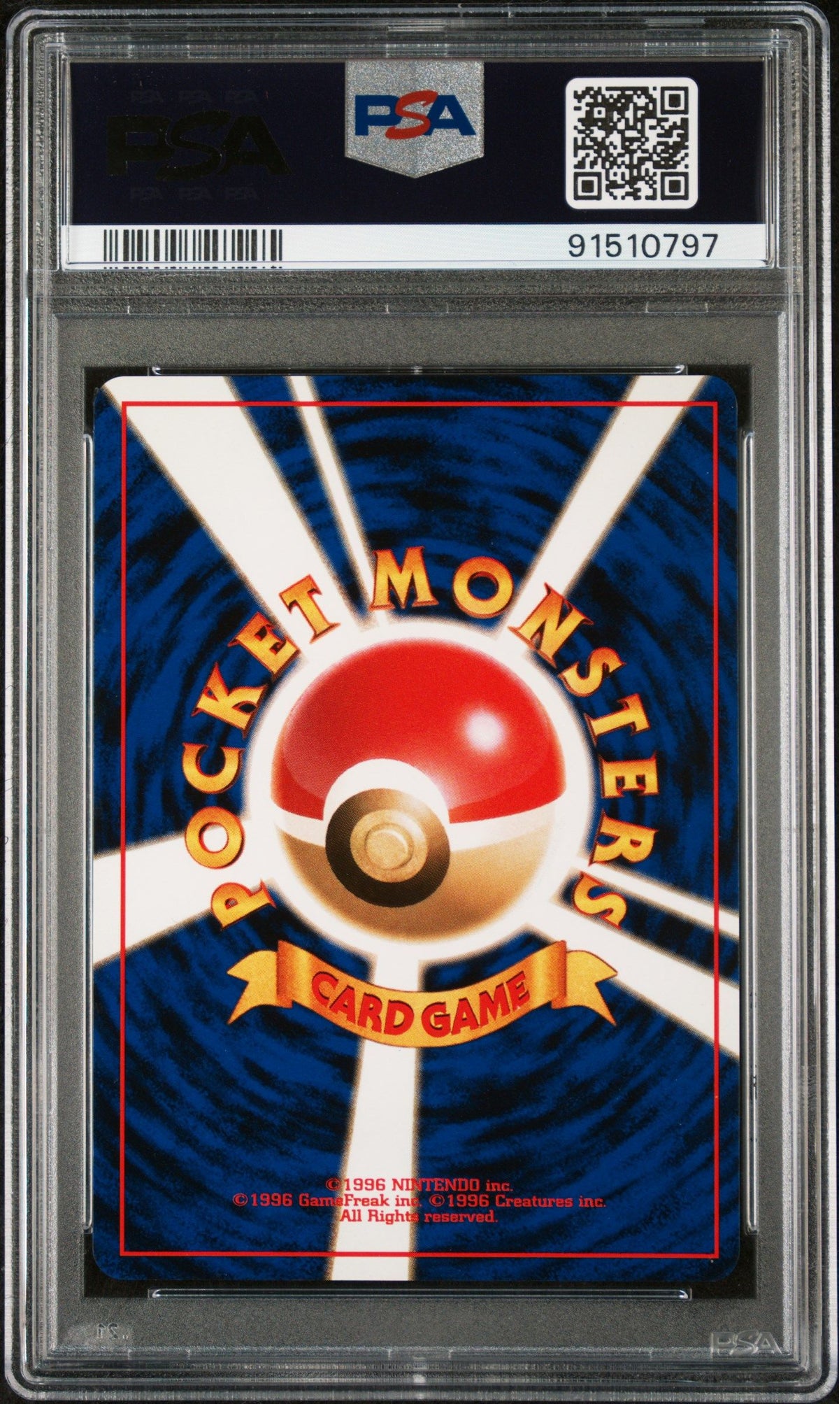 1998 Pokemon Japanese Gym Rocket&#39;S Moltres Holo PSA 9