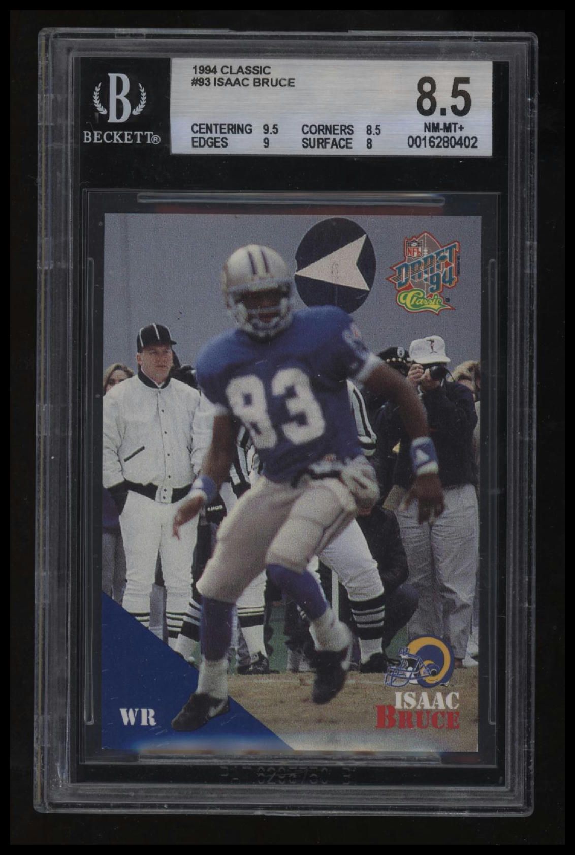 1994 Classic Isaac Bruce BGS 8.5