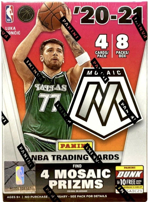 2020/21 Panini Mosaic Basketball Blaster Box (Orange Fluorescent Prizms!)