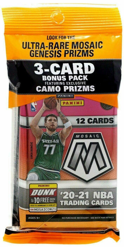 2020/21 Panini Mosaic Basketball Cello Multi Pack