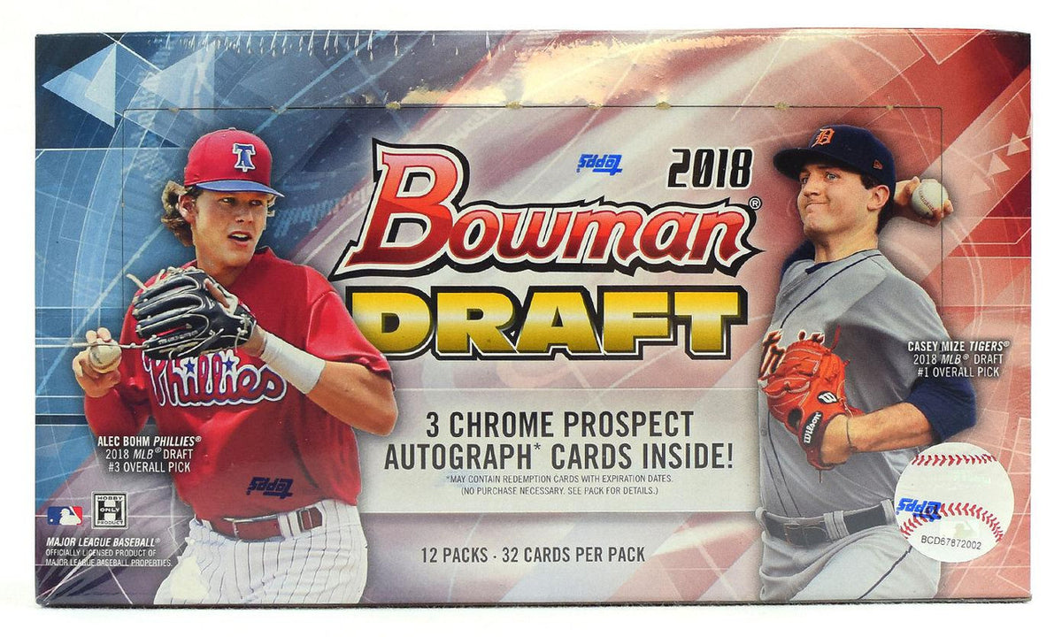 2018 Bowman Draft Baseball Hobby Jumbo Box