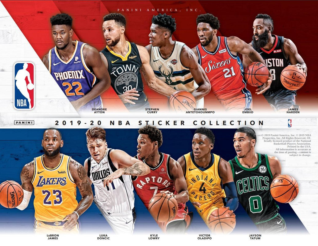 2019/20 Panini NBA Basketball Sticker Collection Box