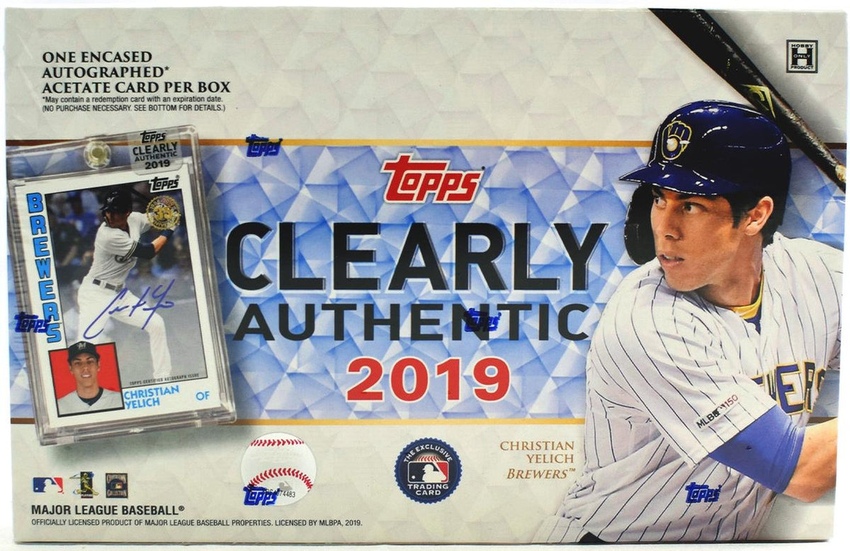 2019 Topps Clearly Authentic Baseball Hobby Box