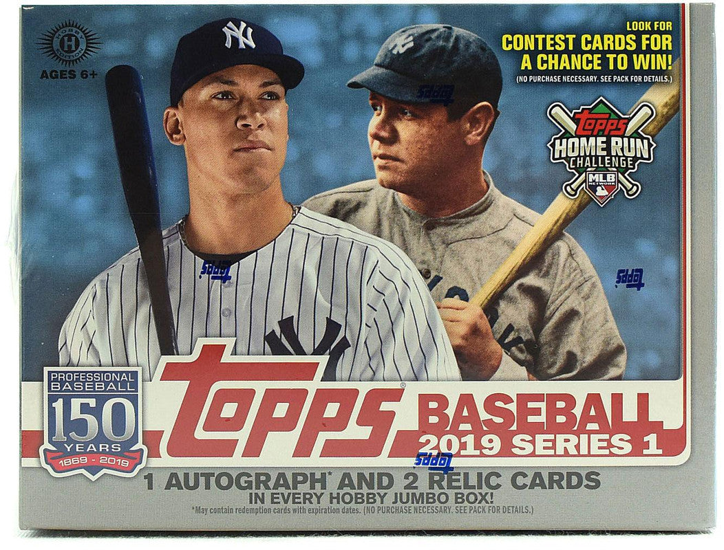 2019 Topps Series 1 Baseball Hobby Jumbo Box