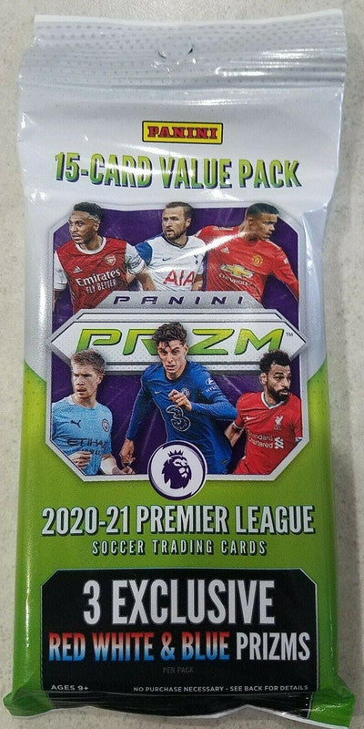 2020/21 Panini Prizm Premier League Soccer Jumbo Value Pack (Red White &amp;amp; Blue Prizms)