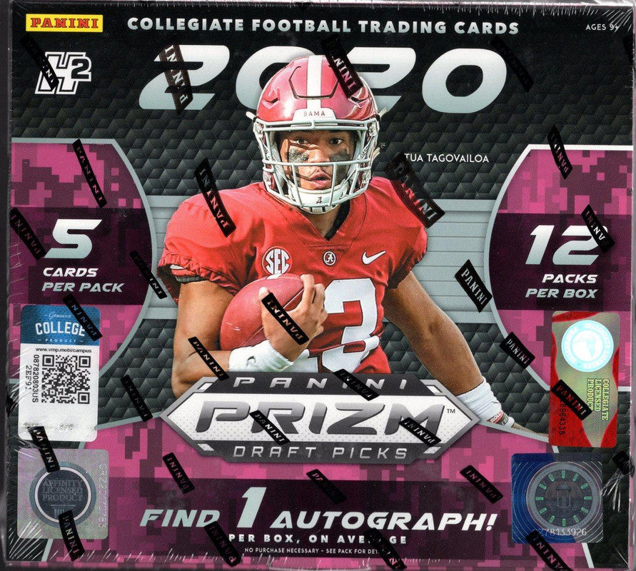 2020 Panini Prizm Draft Picks Football H2 Hobby Hybrid Box