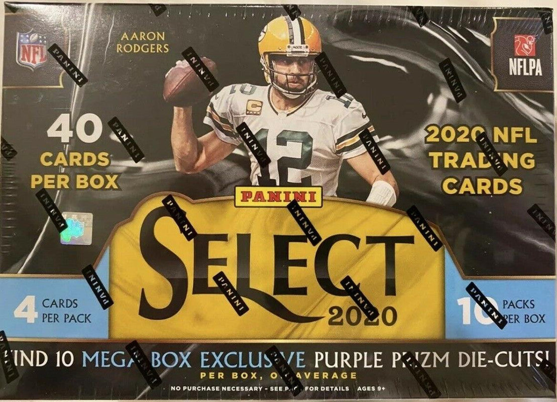 2020 Panini Select Football Mega Box (Purple Prizm Die-Cuts)