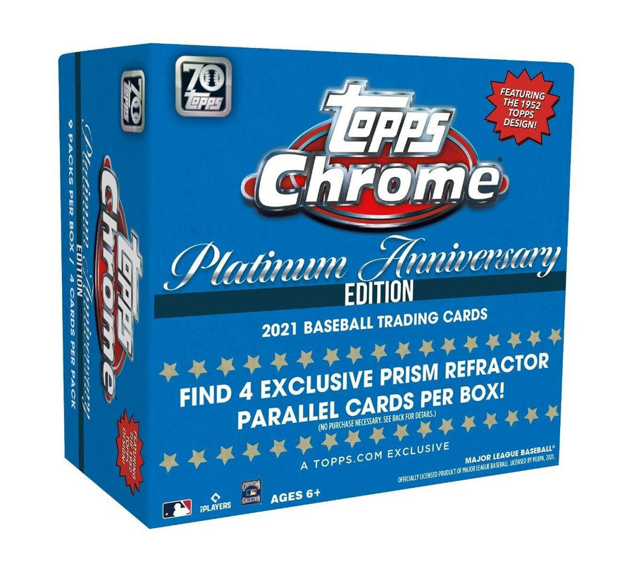 2021 Topps Chrome Platinum Anniversary Baseball Mega Box