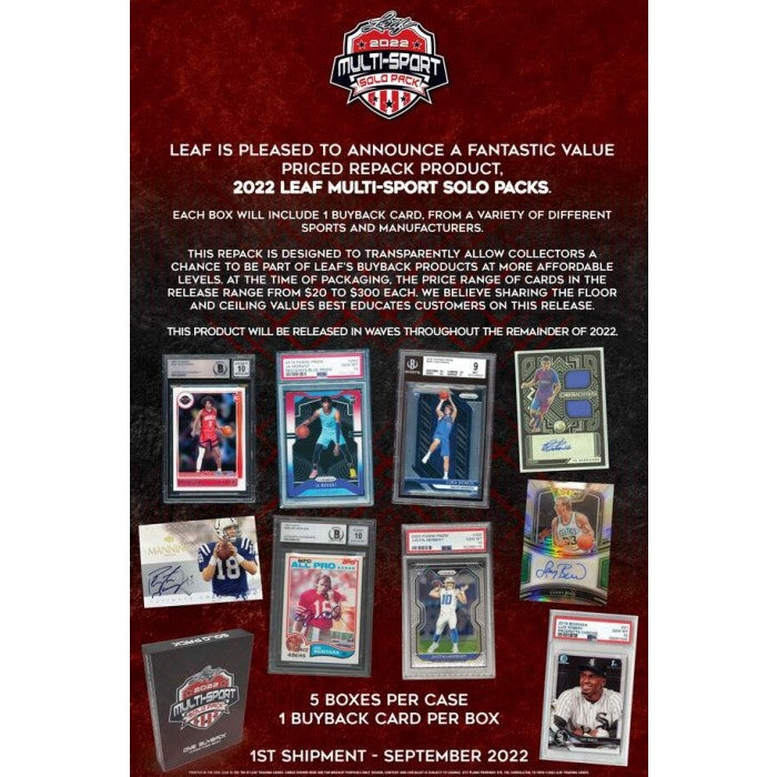 2022 Leaf Multi-Sport Solo Hobby Box