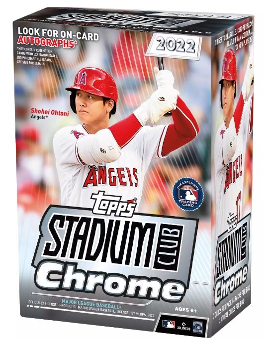 2022 Topps Stadium Club Chrome Baseball Blaster Box