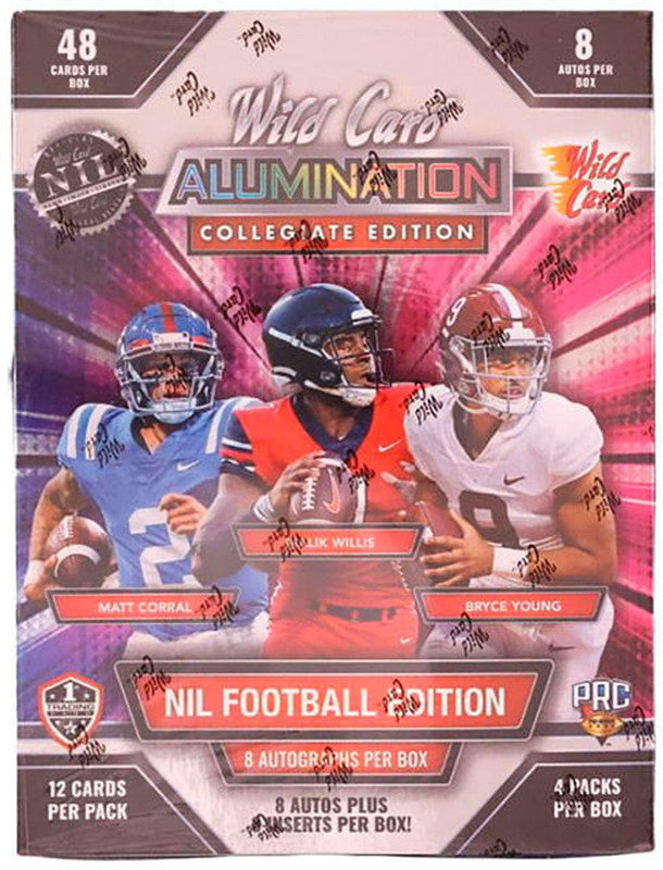 2022 Wild Card Alumination NIL Football Collegiate Edition Hobby Box