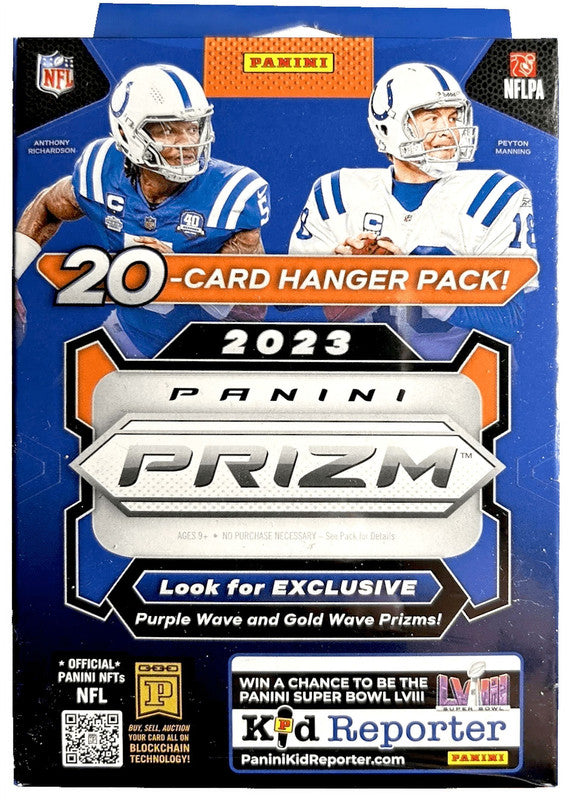 2023 Panini Prizm Football Hanger Box (Purple and Gold Wave Prizms)