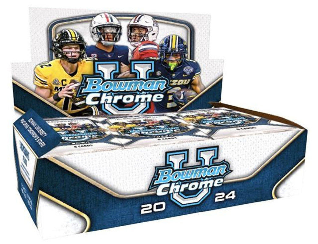 2024 Bowman University Chrome Football Hobby Jumbo Box