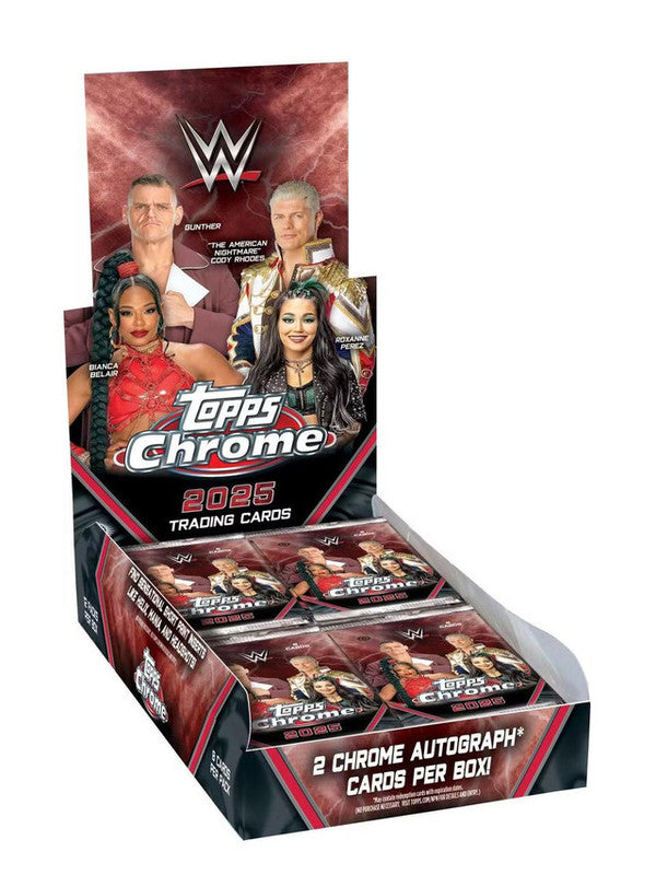 2025 Topps Chrome WWE Wrestling Hobby Box  (PRE-ORDER)