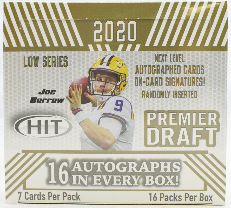 2020 Sage Hit Premier Draft Low Series Football Hobby Box