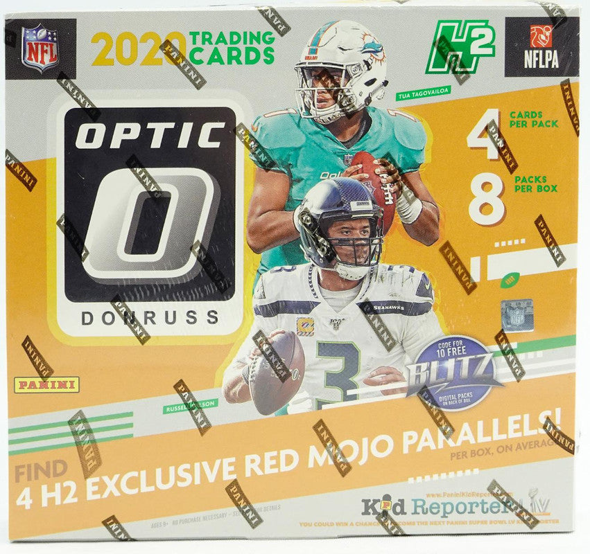 2020 Panini Donruss Optic Football H2 Hobby Hybrid Box