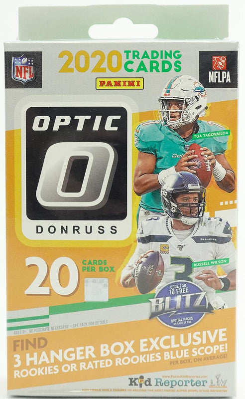 2020 Panini Donruss Optic Football Hanger Box (Blue Scope Parallels!)