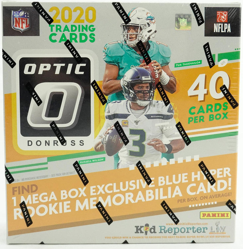 2020 Panini Donruss Optic Football Mega Box (Blue Hyper Parallels)