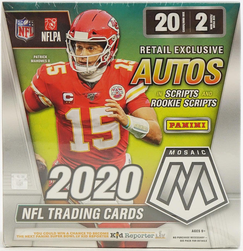 2020 Panini Mosaic Football Mega Box (Reactive Blue Parallels!)