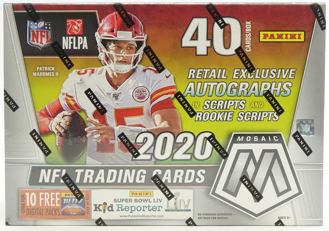 2020 Panini Mosaic Football Mega Box (Reactive Green Parallels!)