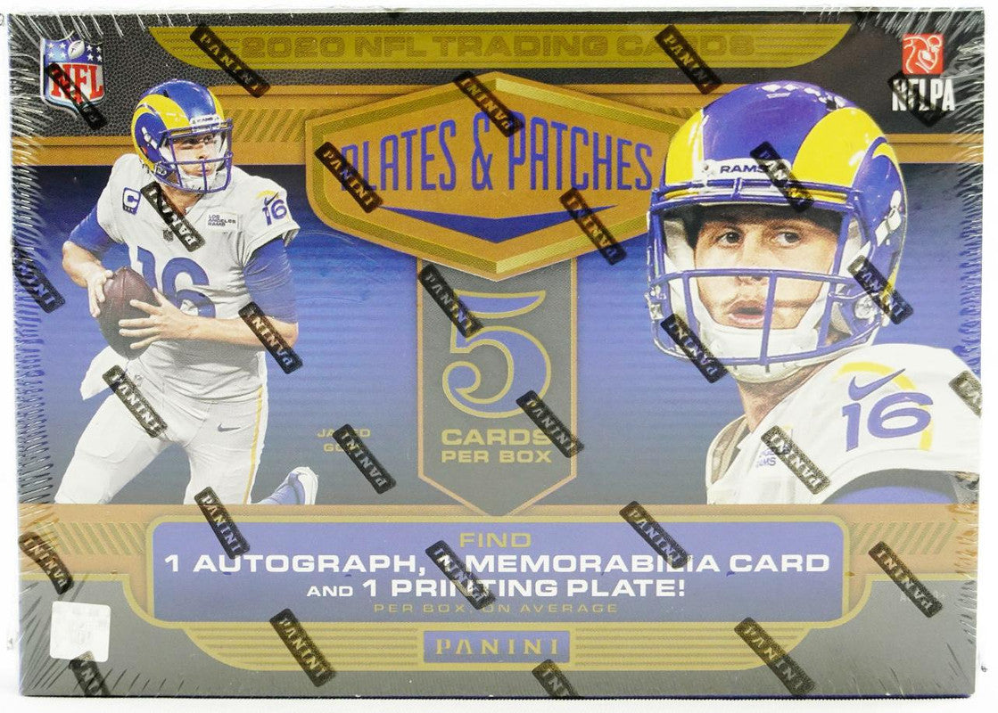 2020 Panini Plates and Patches Football Hobby Box