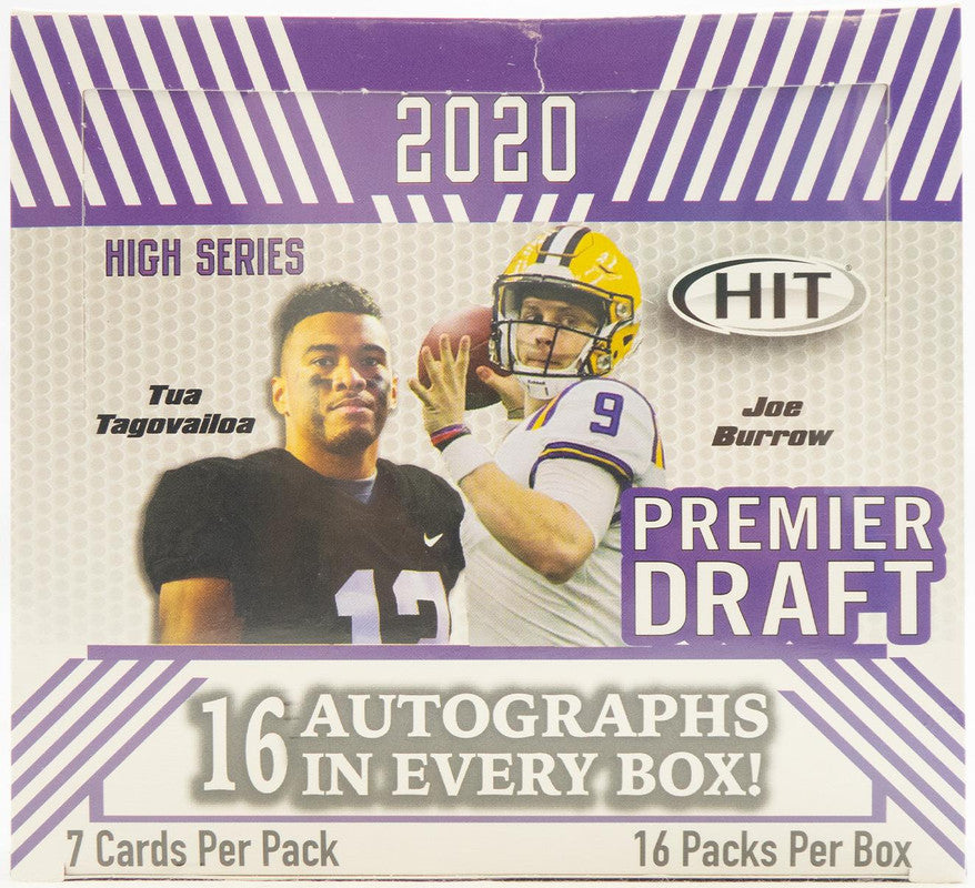 2020 Sage Hit Premier Draft High Series Football Hobby Box