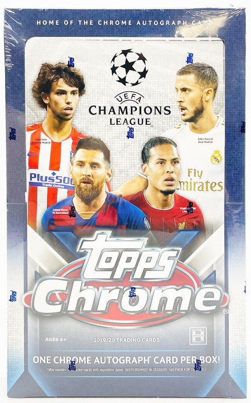 2019/20 Topps Chrome UEFA Champions League Soccer Hobby Box